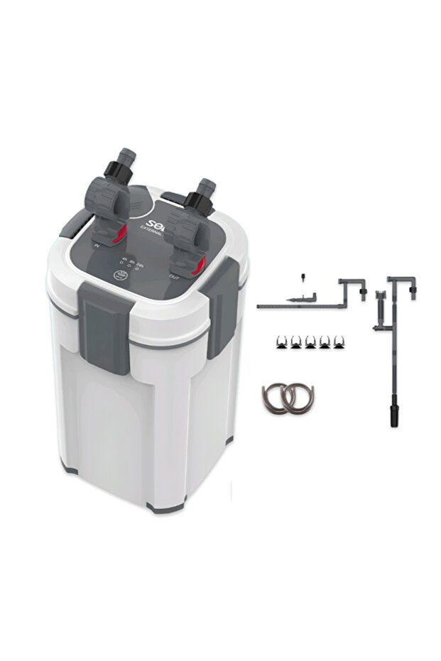 GLBLSEME فلتر خارجي 1000 Lth 9W UV (235237) مع مصباح (4)