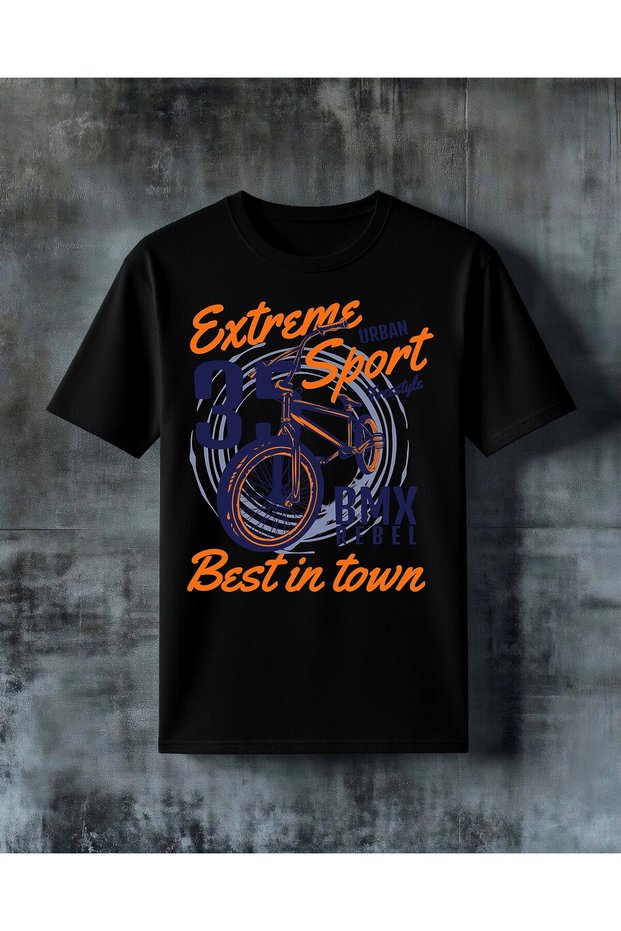 Extreme Sport Bmx Rebel Printed Oversize T-Shirt
