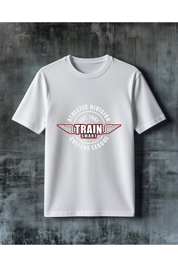 Train Smart Athletic Division Printed Oversize T-Shirt