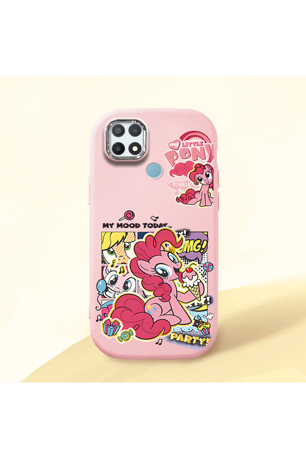 Oppo A15/A15S Compatible Shock-Absorbing Camera Protected Pink Silicone Case