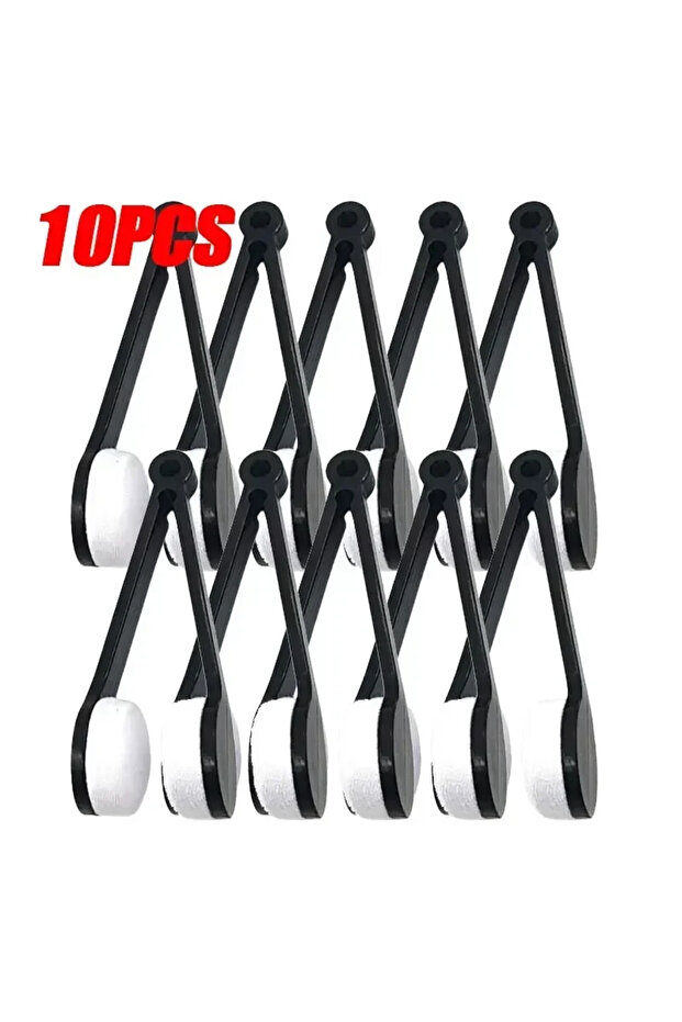 black-10pc 10/5/1pcs Portable Multifunctional Glasses Cleaning Rub Eyeglass Sunglasses Spectacles Mi