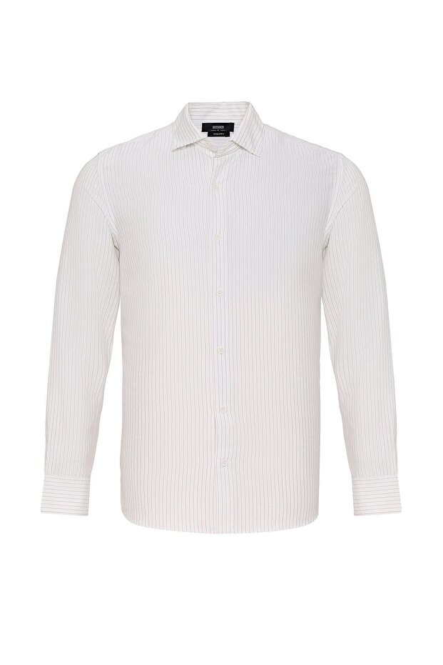 Regular Fit Striped Men's Shirt