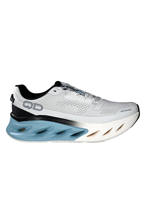 Men's Ultra Light Shock-Absorbing Thick Sole Sports Sneaker Gray - Blue