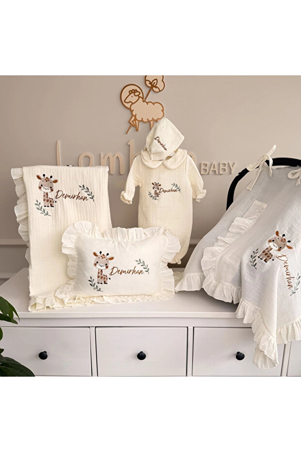 Baby Collar Overalls-Pillow-Blanket-Stroller Cover