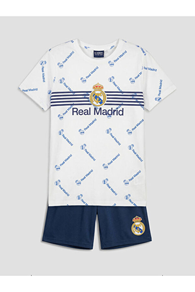 Esvab • Modern & Distinctive Fan Printed Boys' Shorts Pajama Set