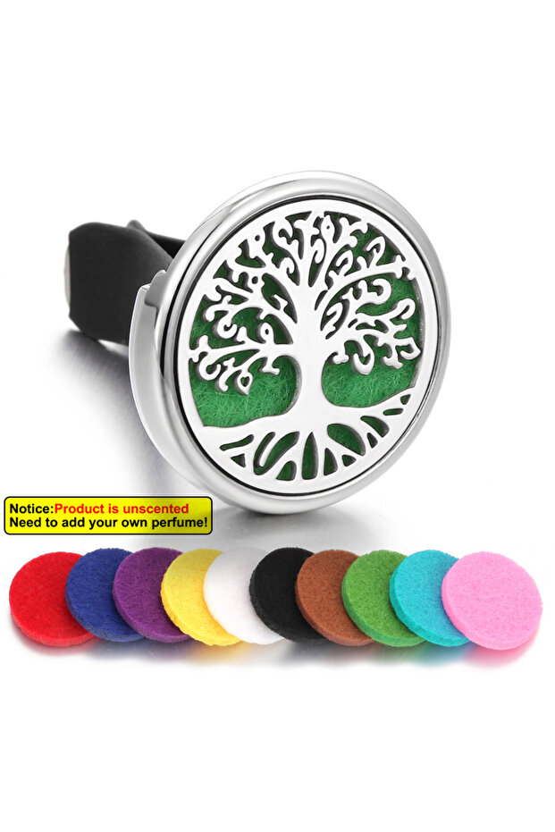 XQ202-1-10pcs Pads 1pc Refillable Car Air Freshener Perfume Diffuser Clip Auto Air Vent Car Interior