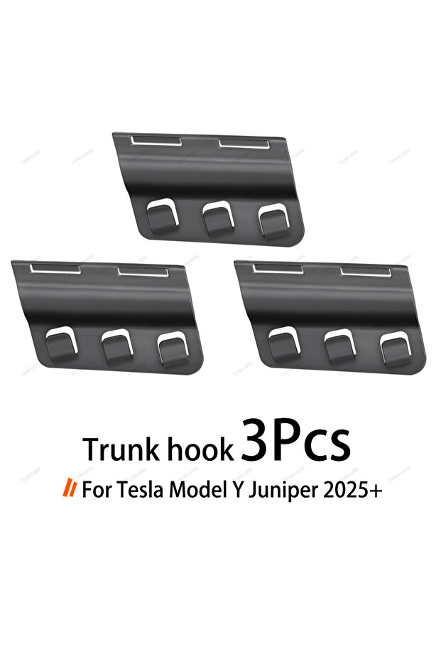 3PCS For Tesla Model Y YL Juniper Rear Trunk Hook Seat Button Cargo Grocery Shopping Bag Holder Umbr