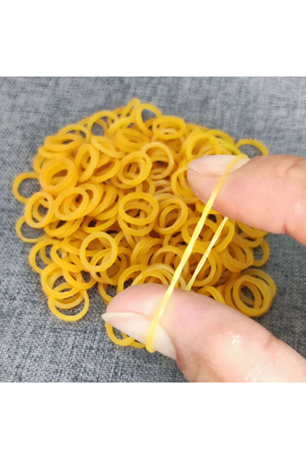 1000pcs 1000pcs Yellow O Rings Bands 1CM/ 0.4inch Elastic Ring Stretchable Latex Rings Sup...