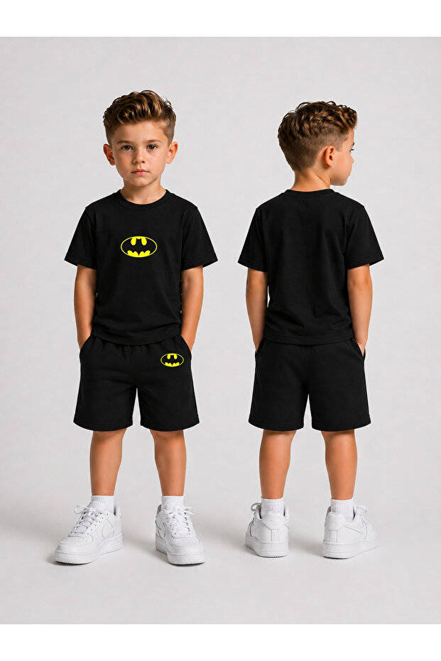 Children's T-Shirt and Shorts Set Printed Cotton Summer Combination