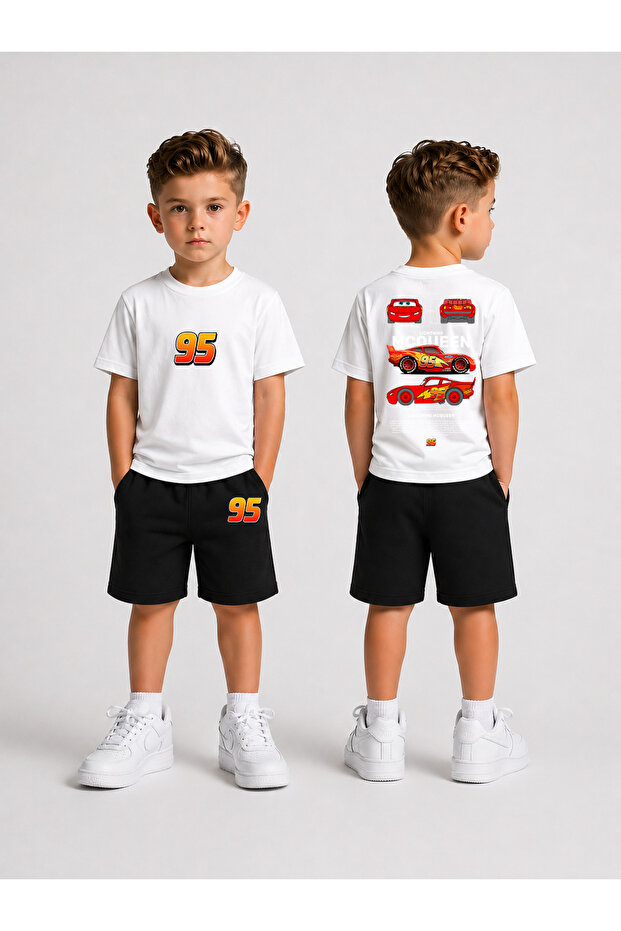 Children's T-Shirt and Shorts Set Printed Cotton Summer Combination
