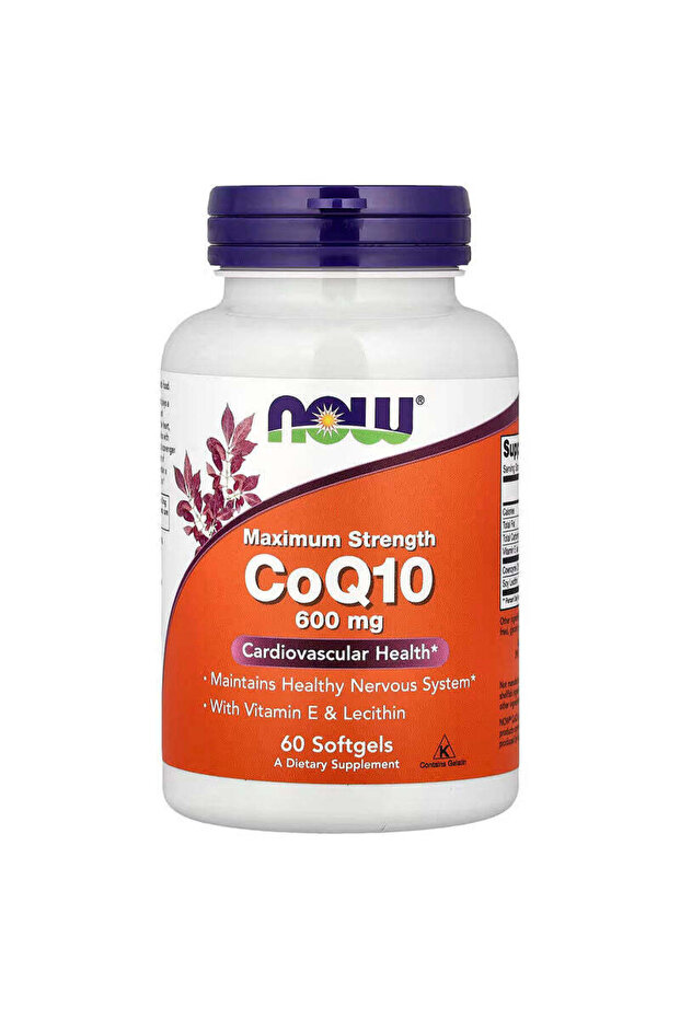 Coq10 Coenzyme Ubiquinone with Vitamin E & Lecithin 60 Softgels
