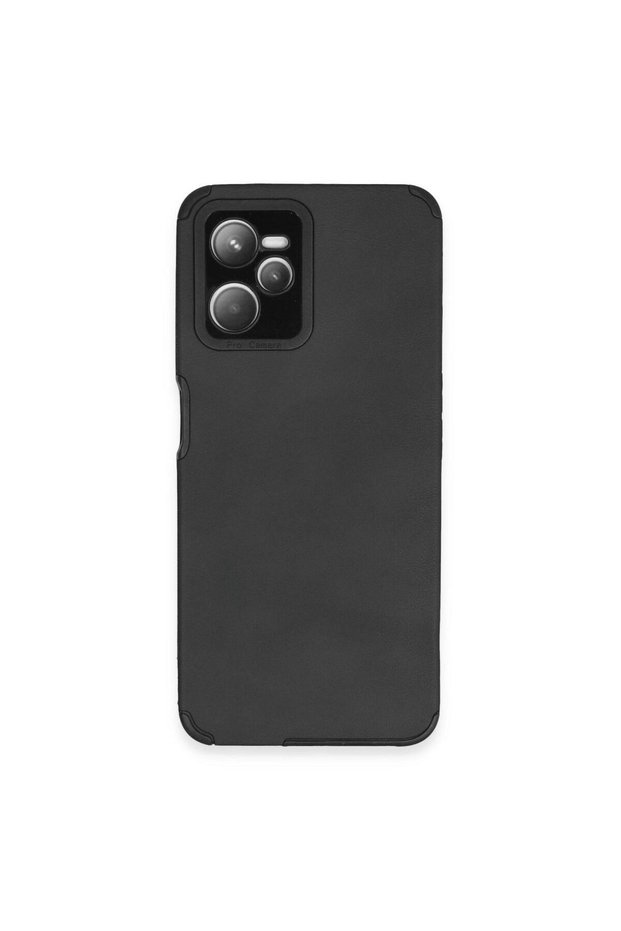 Realme C35 Case Loop Leather Silicone - Black