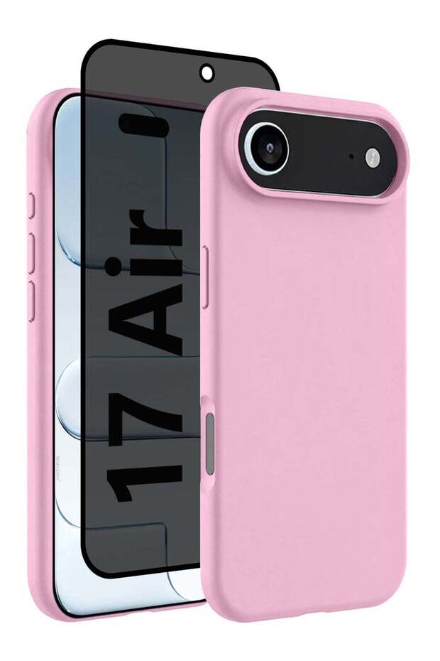 2Packs Liquid Silicone Protective Phone Case for iPhone 17 Air, Soft Anti-Scratch Microfiber Lining
