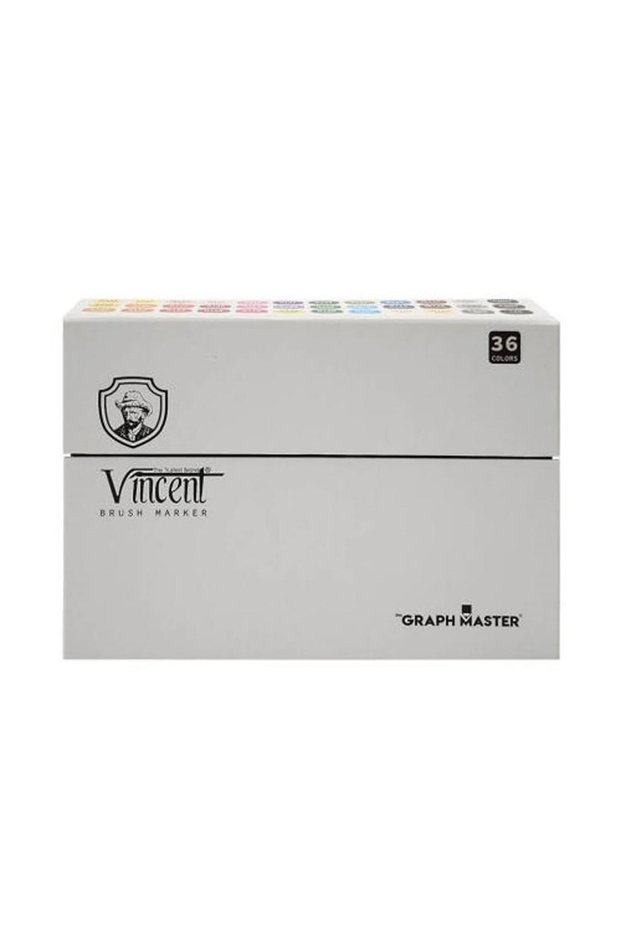 Vincent Graph Master Brush Marker Set 36 Colors