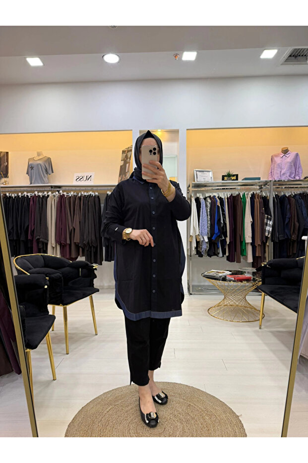 قميص شادو شورت أسود 7219