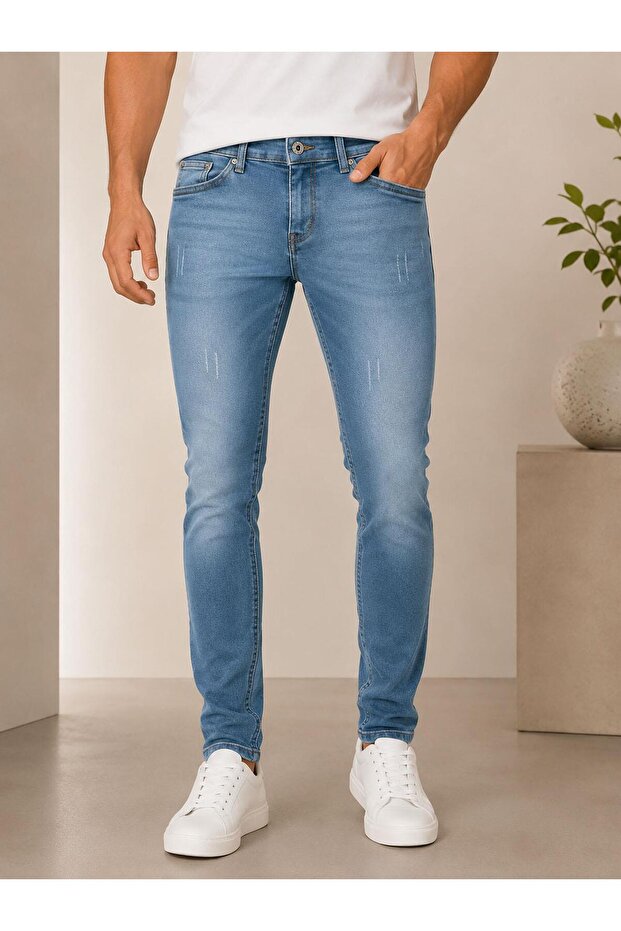 Lion Life Men's Slim Fit Jean Trousers - 7692