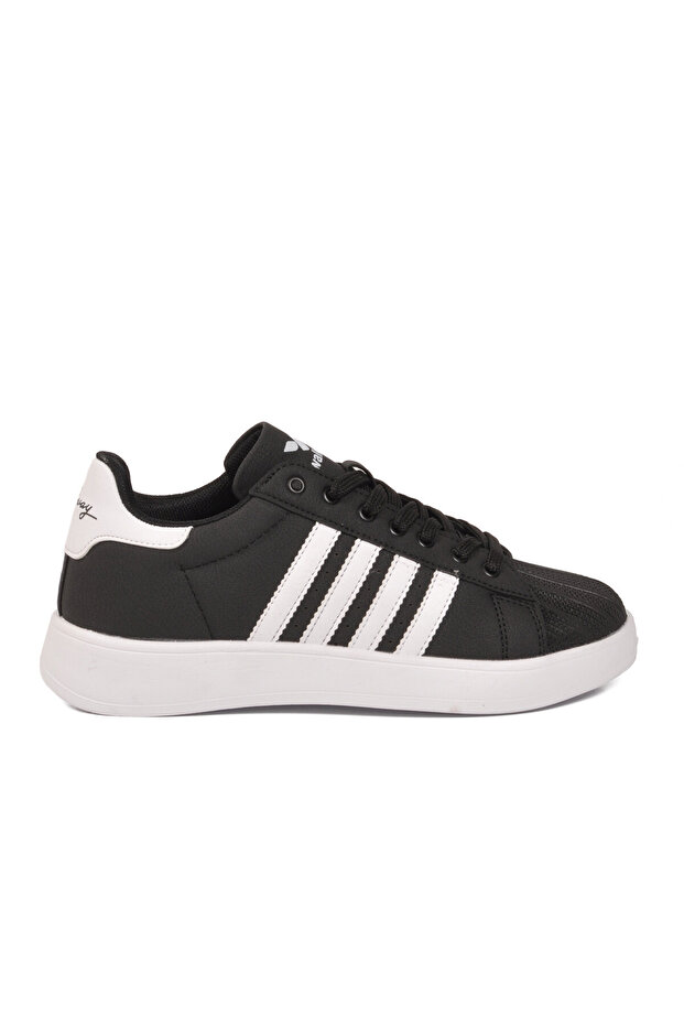 Black-White Lightweight Unisex Sports Shoes 26112 Senti g