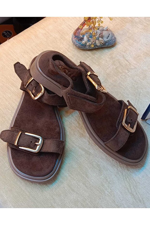Double Buckle Summer Casual Comfortable Sandals - 5