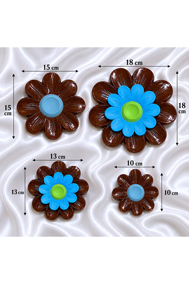 ÇİÇEK POLYESTER ÇİÇEK 4 LÜ SET
