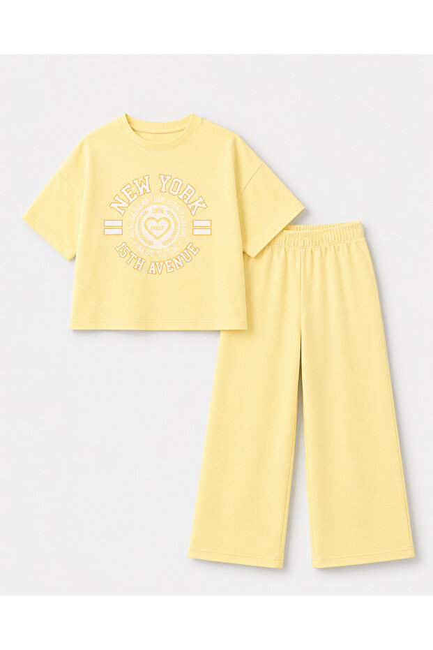 Softt Yellow Summer Girls' 100% Cotton Set
