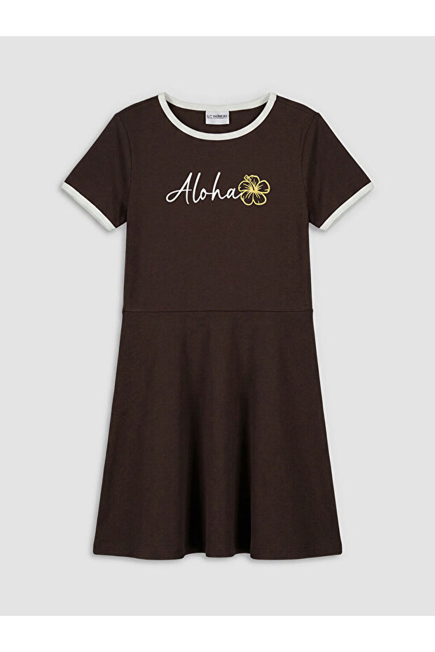 Esvab • Modern & Distinctive Zero Roba Collar Printed Girls' Dress
