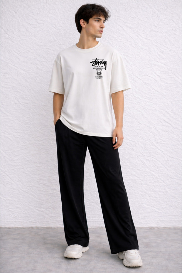 Men's 2-Piece Set T-Shirt and Pants Modern Look