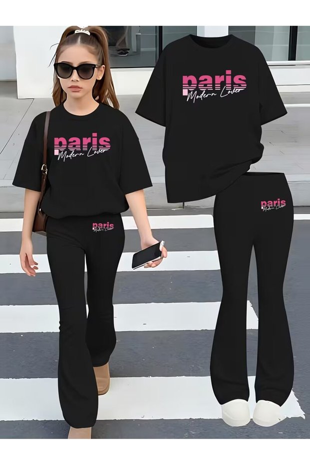 Girl's Spanish Style Leggings and T-Shirt Set