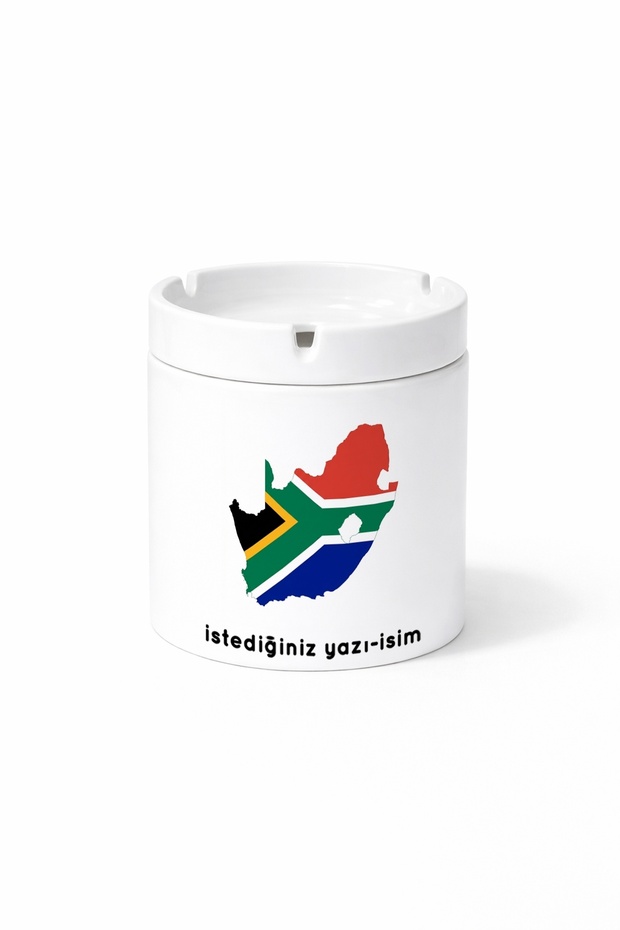 Flag of South Africa South Africa Flag Illustration Country Printed Ashtray Ashtray Gift
