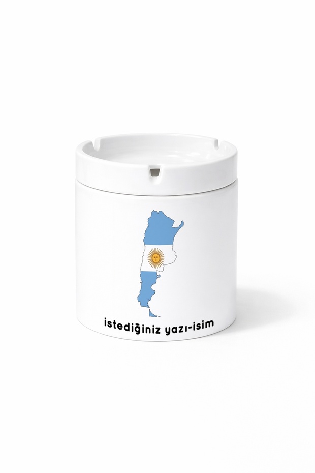 Flag Argentina Flag Argentina Drawing Country Printed Ashtray Ashtray Gift