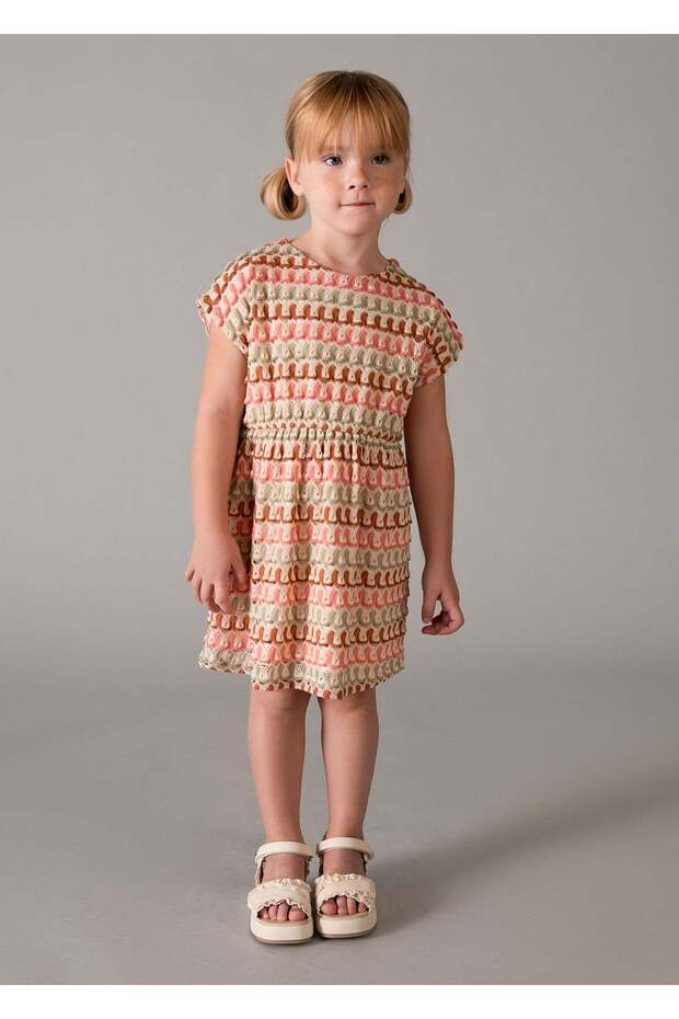 Girl's Mercerized Dress Orange