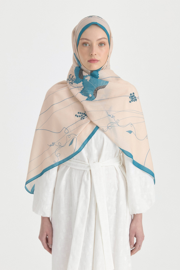 Japan Cotton Lyocell Shawl - Indigo