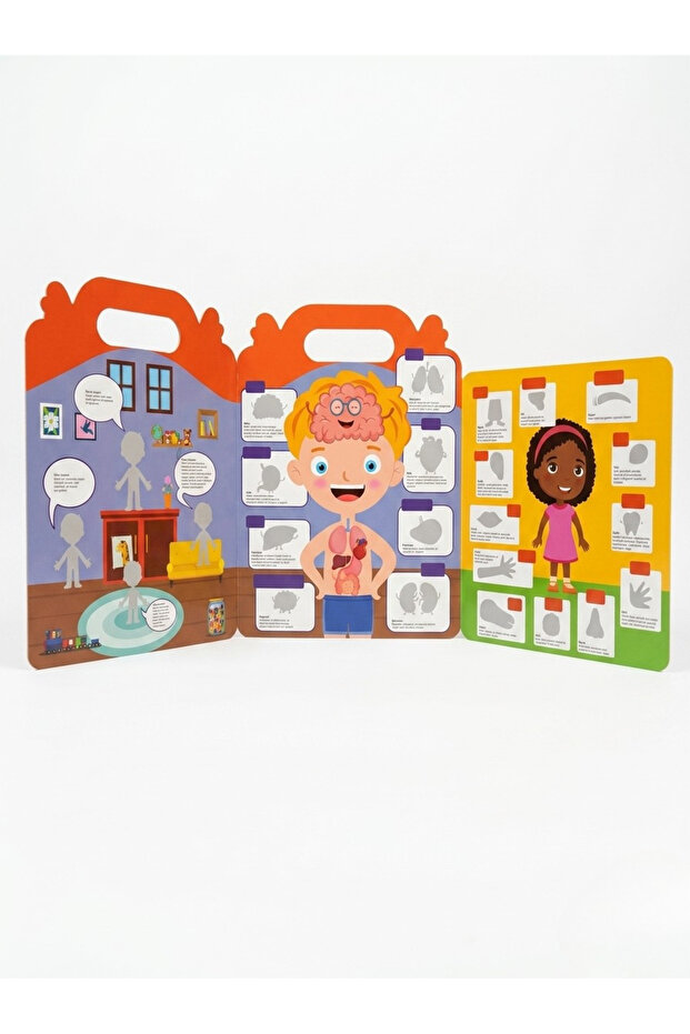 My Body Is My First Sticker Book - Educational Human Body and Organs Reusable Activity Set