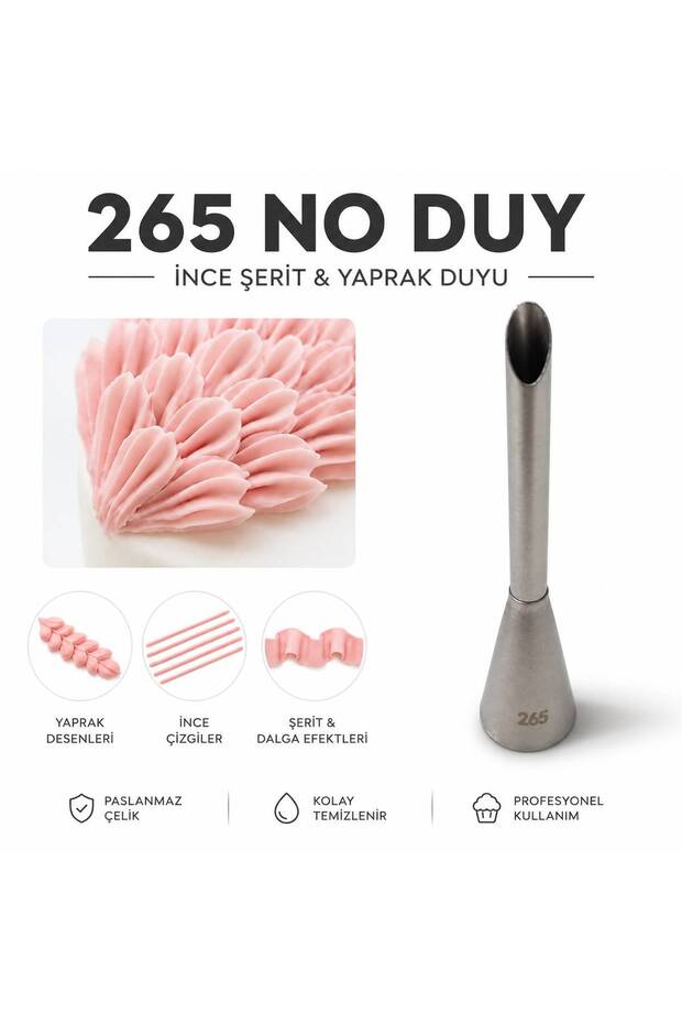 Cream Tip and Cake Decorating Tip + 2 Whipped Cream Bags No: 265