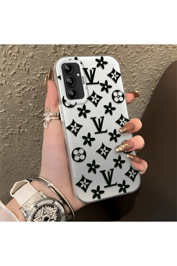 Samsung Galaxy A14 5g Compatible Silicone Edge Hard Back Case Couple Phone Case Brand Patterned