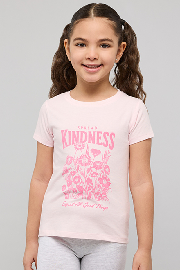 Printed T-Shirt with Crew Neck and Short Sleeves