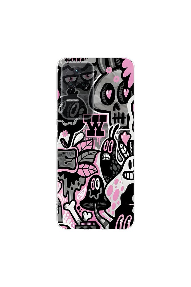 Poco F4 Compatible Graffiti 10 Design Transparent Case