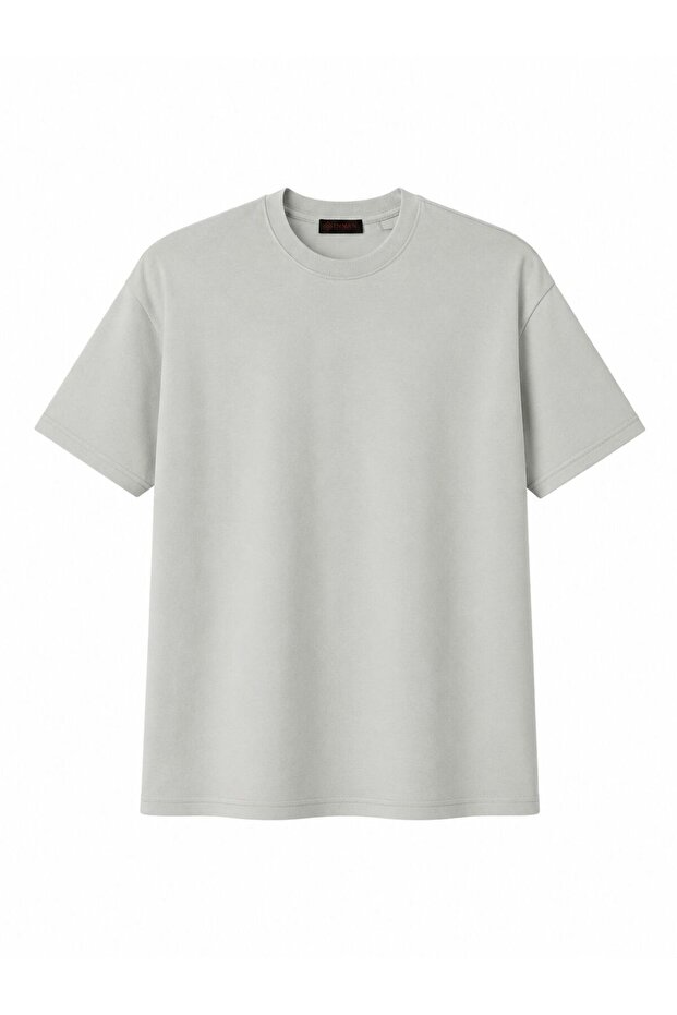 Men's Basic T-Shirt Regular Fit 100% Cotton Gray Color