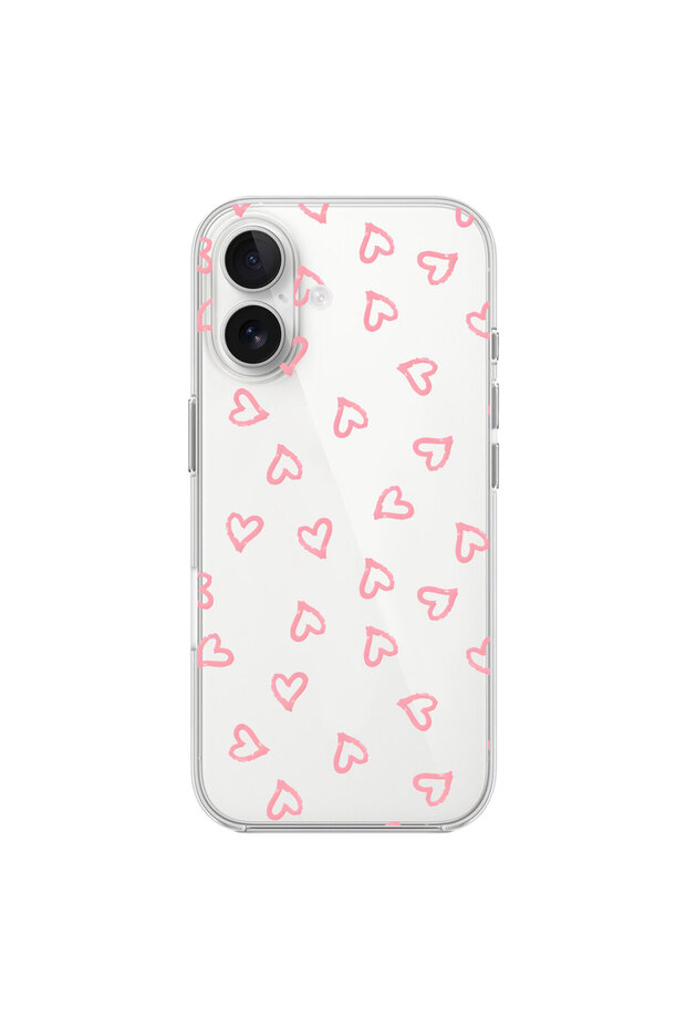 حافظة شفافة متوافقة مع iPhone 17 بتصميم Heart 7