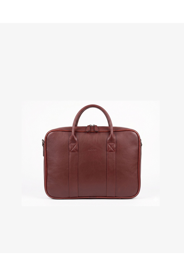 1004 Vegan Leather 13-14 Inch Compatible MacBook Laptop Bag with Organizer