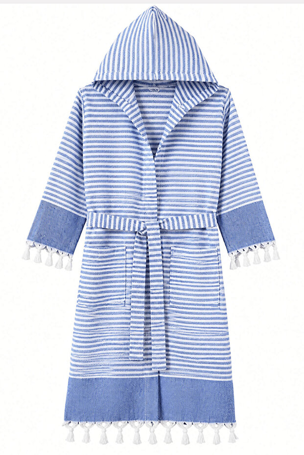 Hooded Children's Peshtemal Bathrobe Beach, Pool, Bathrobe Kidside