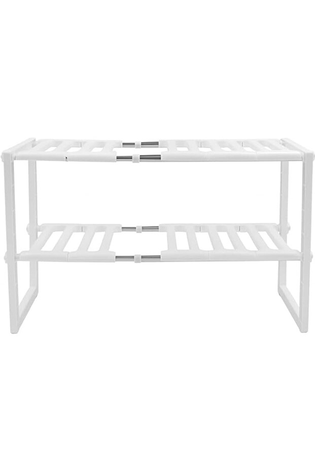 Under Sink Storage Rack - Adjustable Multi-Layer Shelf Organizer - 1