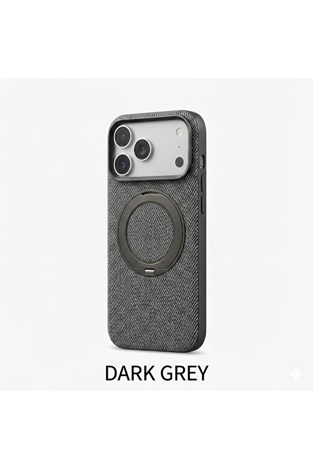 Plain Weave Stand Case with Magsafe for iPhone 17 Pro - Shockproof Cover