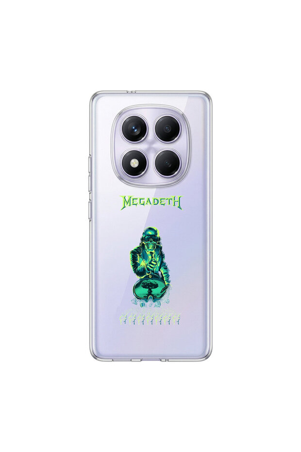 Redmi Note 14 Pro Compatible Metal 7 Design Transparent Case