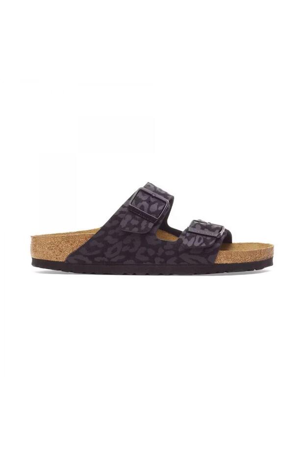 Arizona Bf Syn Leopard Black Women's Slippers