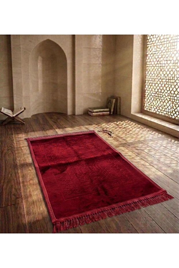 سجادة صلاة فاخرة سميكة وناعمة ومضادة للانزلاق مقاس 70 × 110