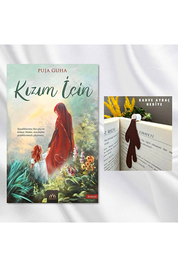 KIZIM İÇİN / DÖKÜLEN KAHVE FİGÜRLÜ KİTAP AYRACI HEDİYE