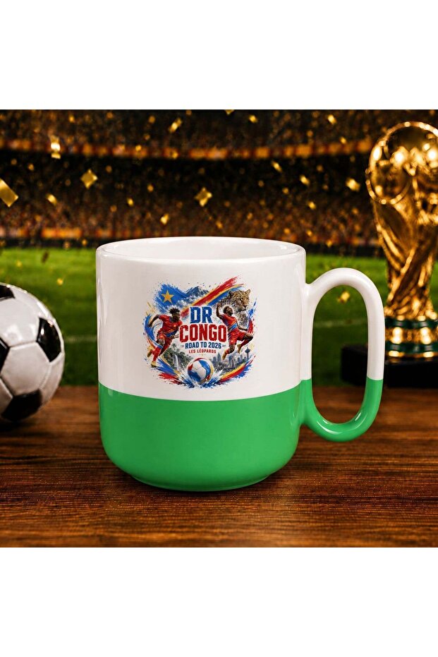 كأس جويوفول الأخضر بتصميم كأس العالم 2026 بتصميم مشجعي الكونغو