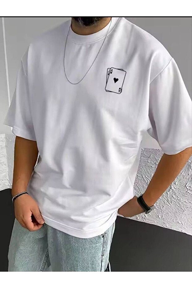 🔥 Unisex Oversize 100% Cotton Crew Neck Short Sleeve T-Shirt 🔥