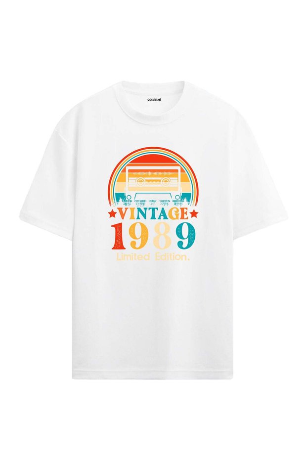 1989 Mixtape Round Neck Oversize Vintage T-Shirt