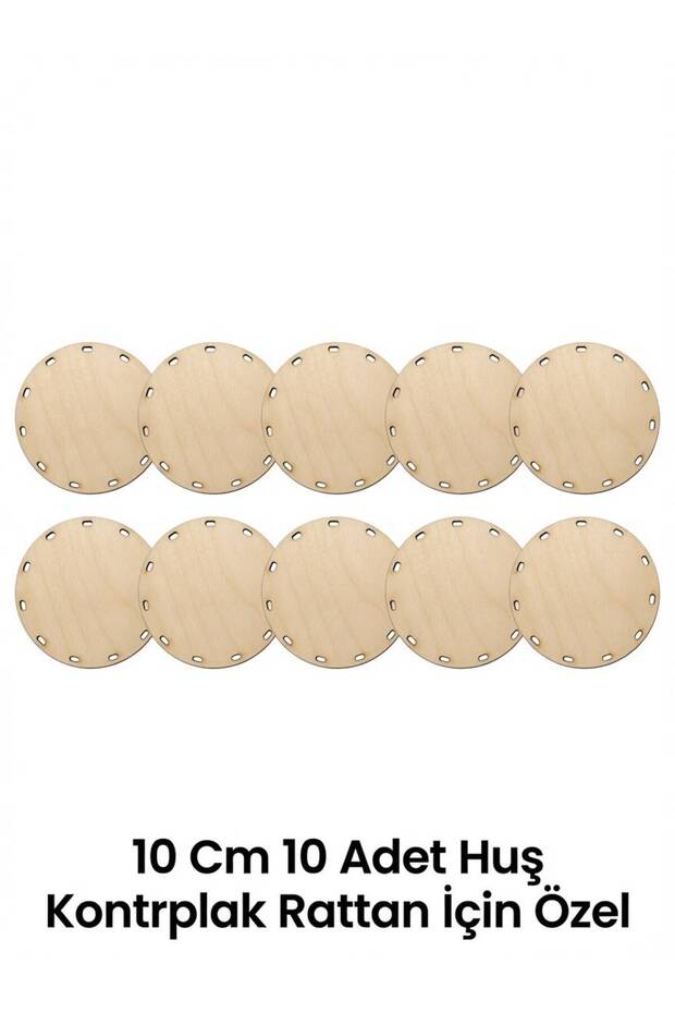 10 Pieces 10 cm Birch Plywood Rattan 4 mm Water Resistant 1St Class
